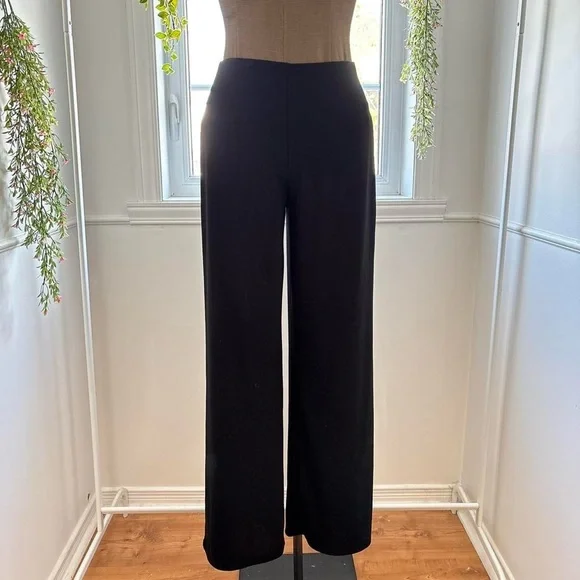 Zara Black Wide-Leg Women's Pants - Picture 2 of 5